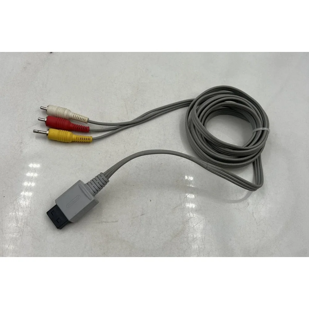 Nintendo Wii AV Composite Cable RVL-009 Genuine OEM Video Audio Cord Console TV